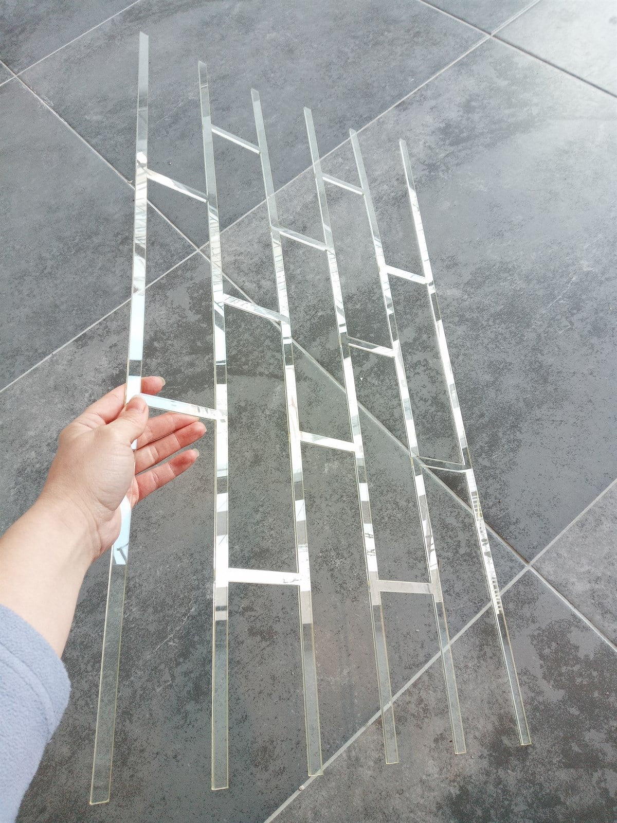 Piktura Tuğla Stencil Şablon Kalın Malzeme Rölyef Pasta ve Saten Alçıya Uygun LOFT-2 MODEL