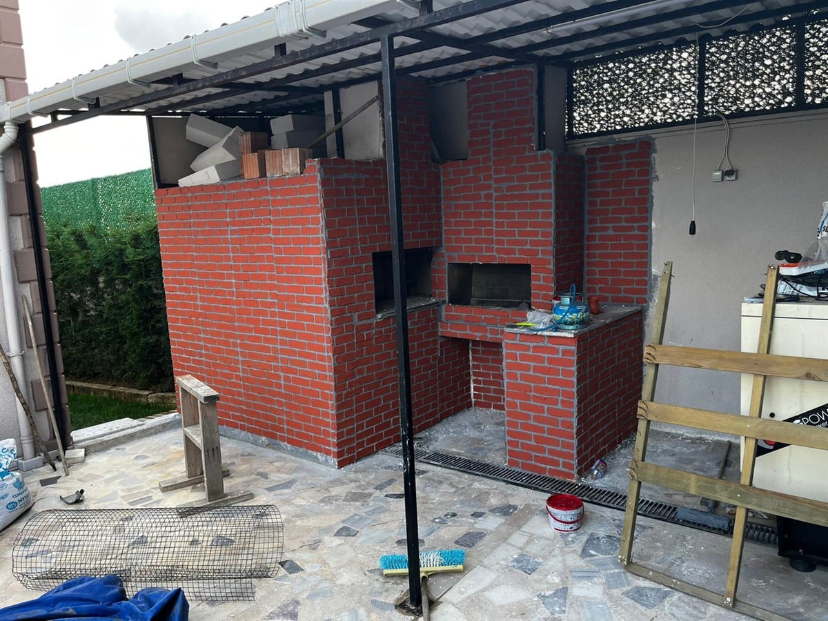 Tuğla Stencil Şablon (Bricks Stencil) Rölyef Pasta ve Saten Alçıya Uygun 3mm kalınlık