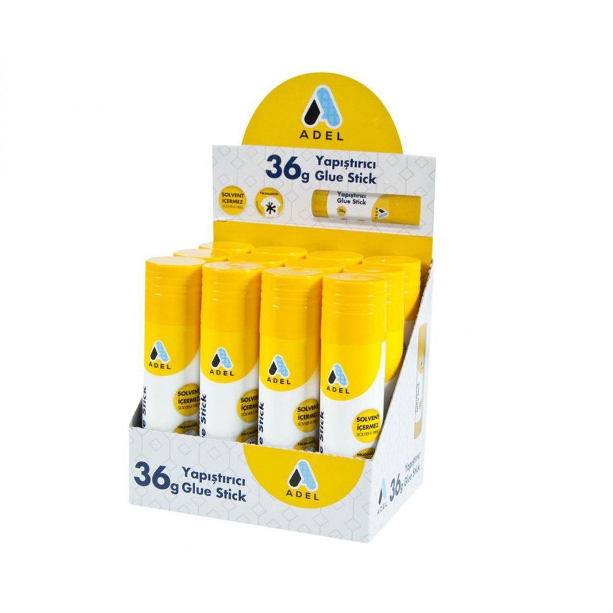 Adel Glue Stick 36 Gr Yapıştırıcı Uhu 1 Adet Solvent İçermez