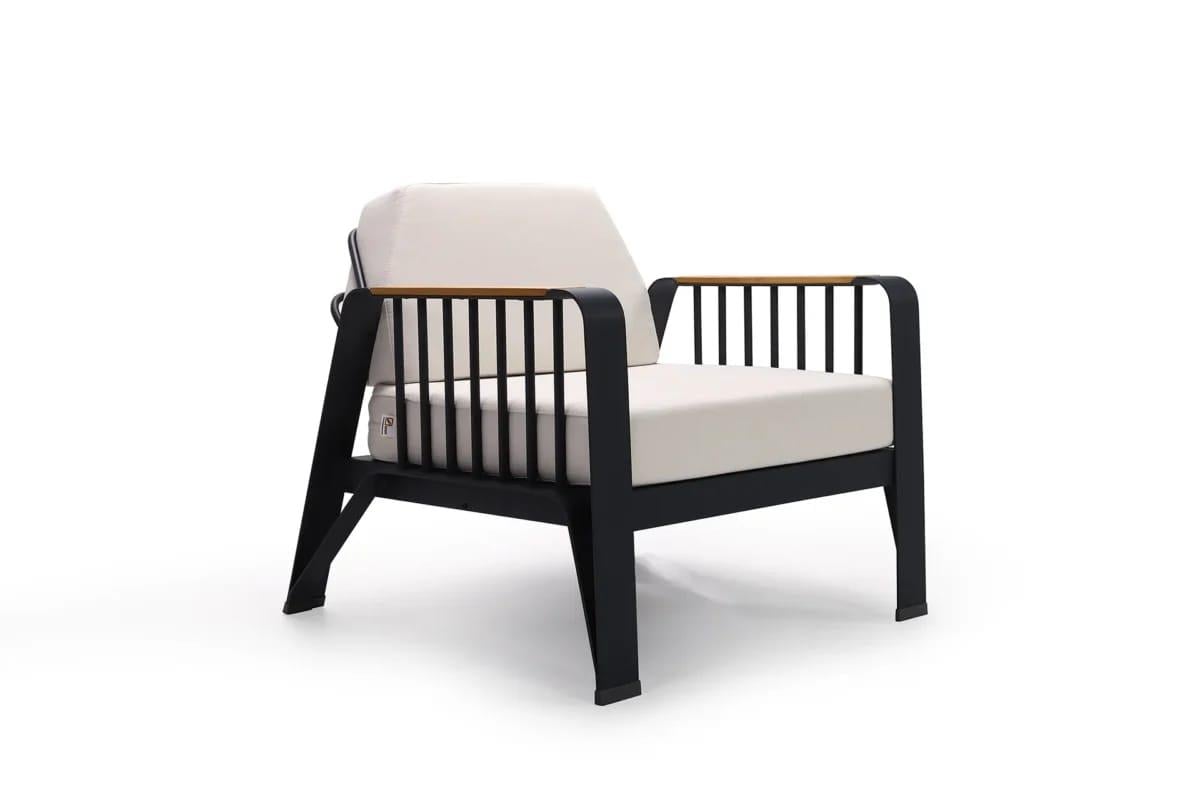 Best Garden Alüminyum Paslanmaz Bahçe Koltuk Takım Gri 3+1+1+ Masa+Puf