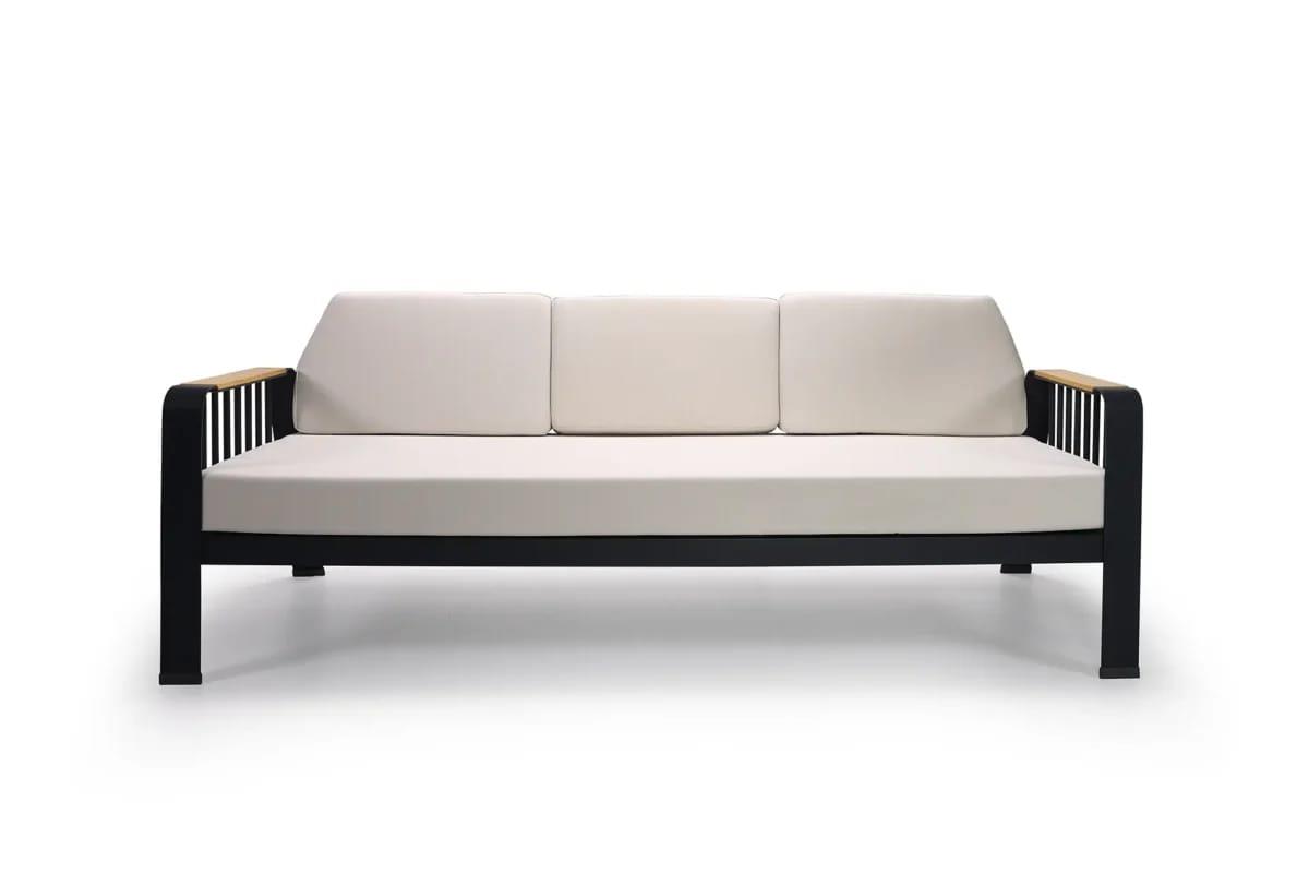 Best Garden Alüminyum Paslanmaz Bahçe Koltuk Takım Gri 3+1+1+ Masa+Puf