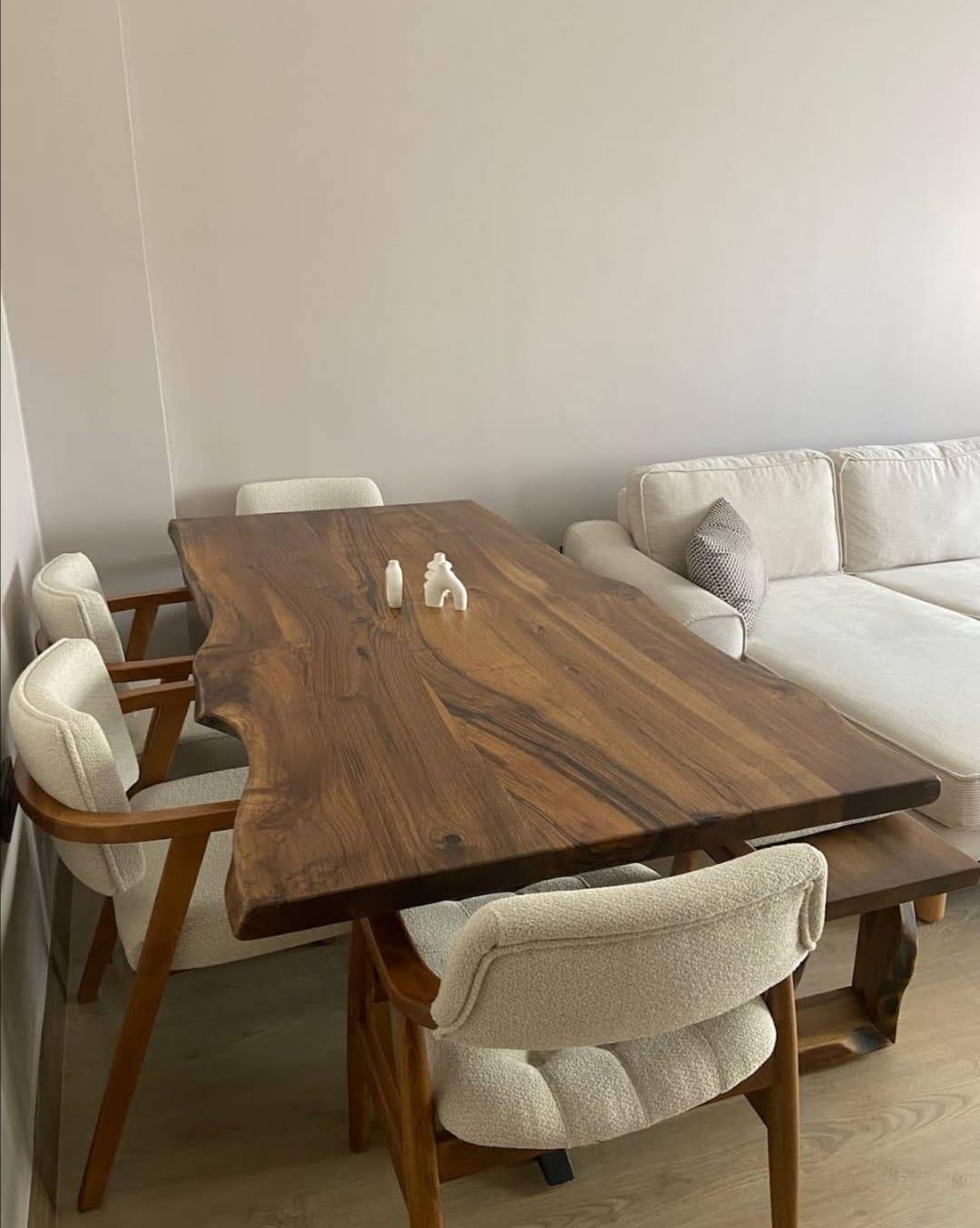 Best Garden Bahçe 8 Kişilik Kestane Bodrum Masa Sandalye Takımı