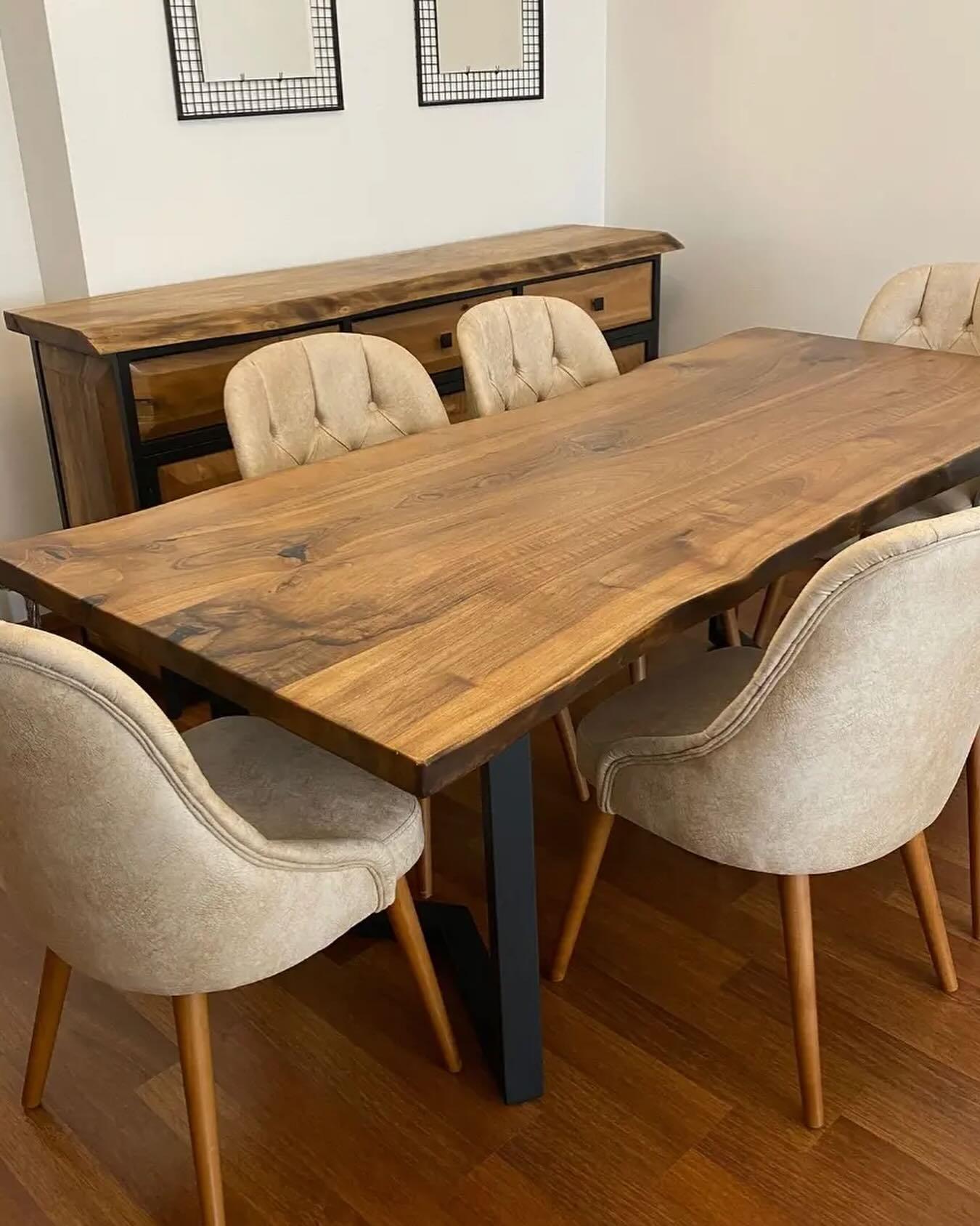 Best Garden Bahçe 8 Kişilik Kestane Bodrum Masa Sandalye Takımı