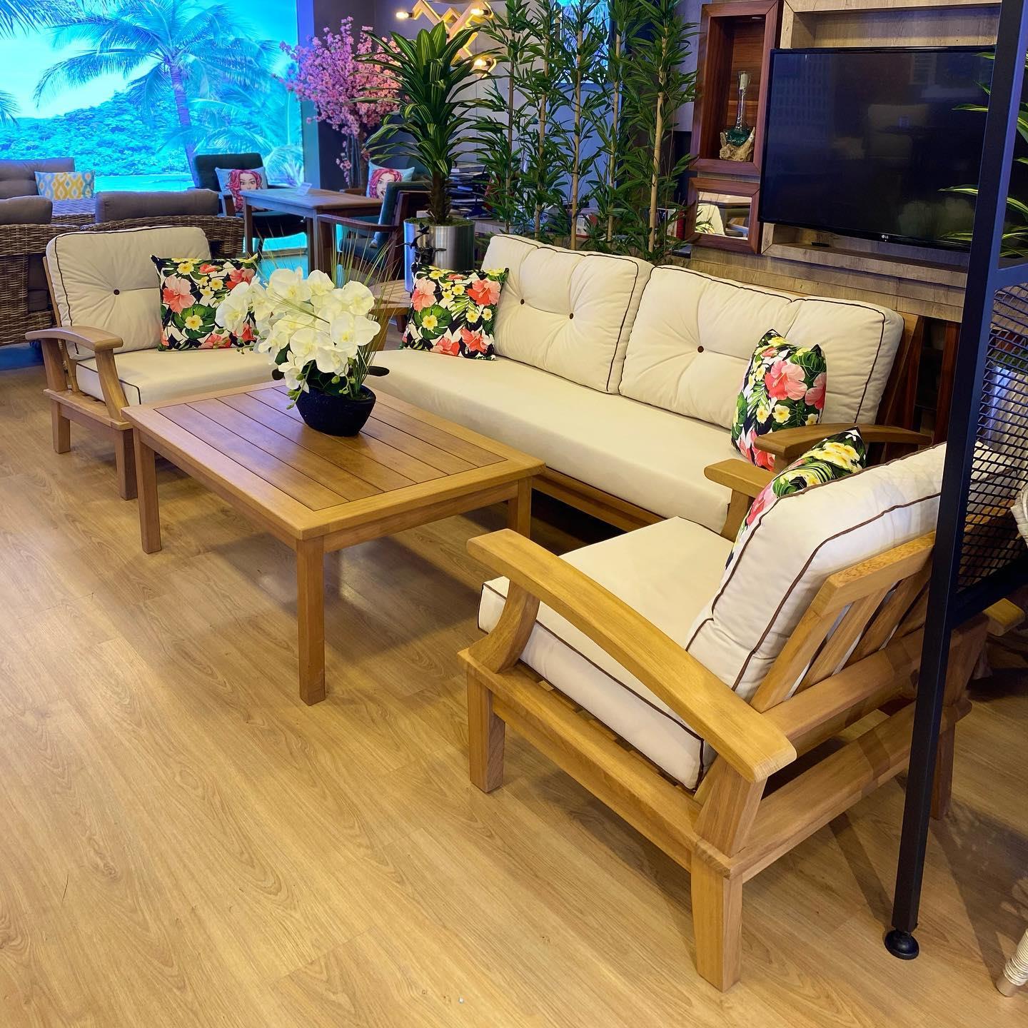 Best Garden İskandinav Model Ahşap Bahçe Koltuk Takım 3+1+1+ Masa