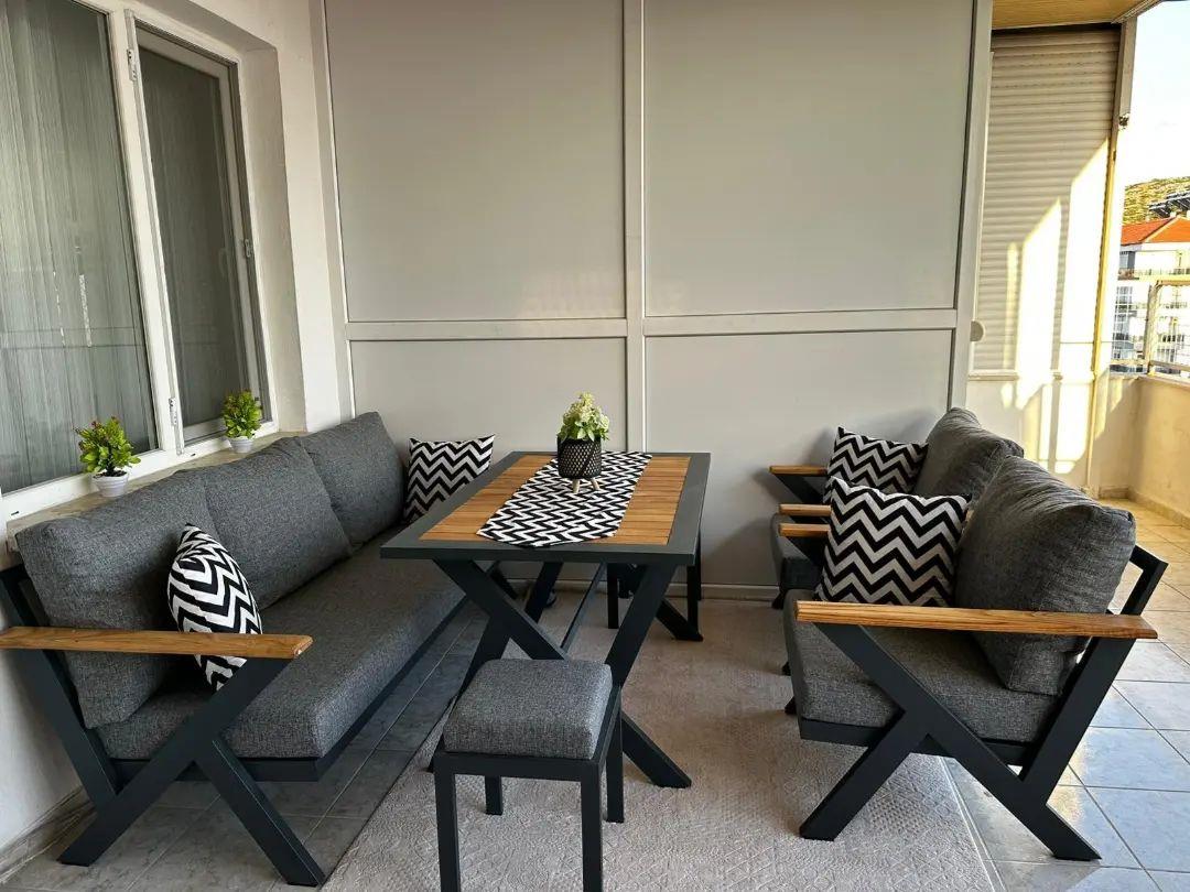 Best Garden N Model Metal Bahçe Koltuk Takım 3+1+1+ Masa 