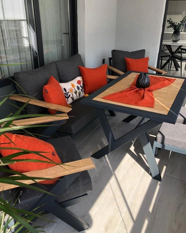 Best Garden N Model Metal Bahçe Koltuk Takım 3+1+1+ Masa 