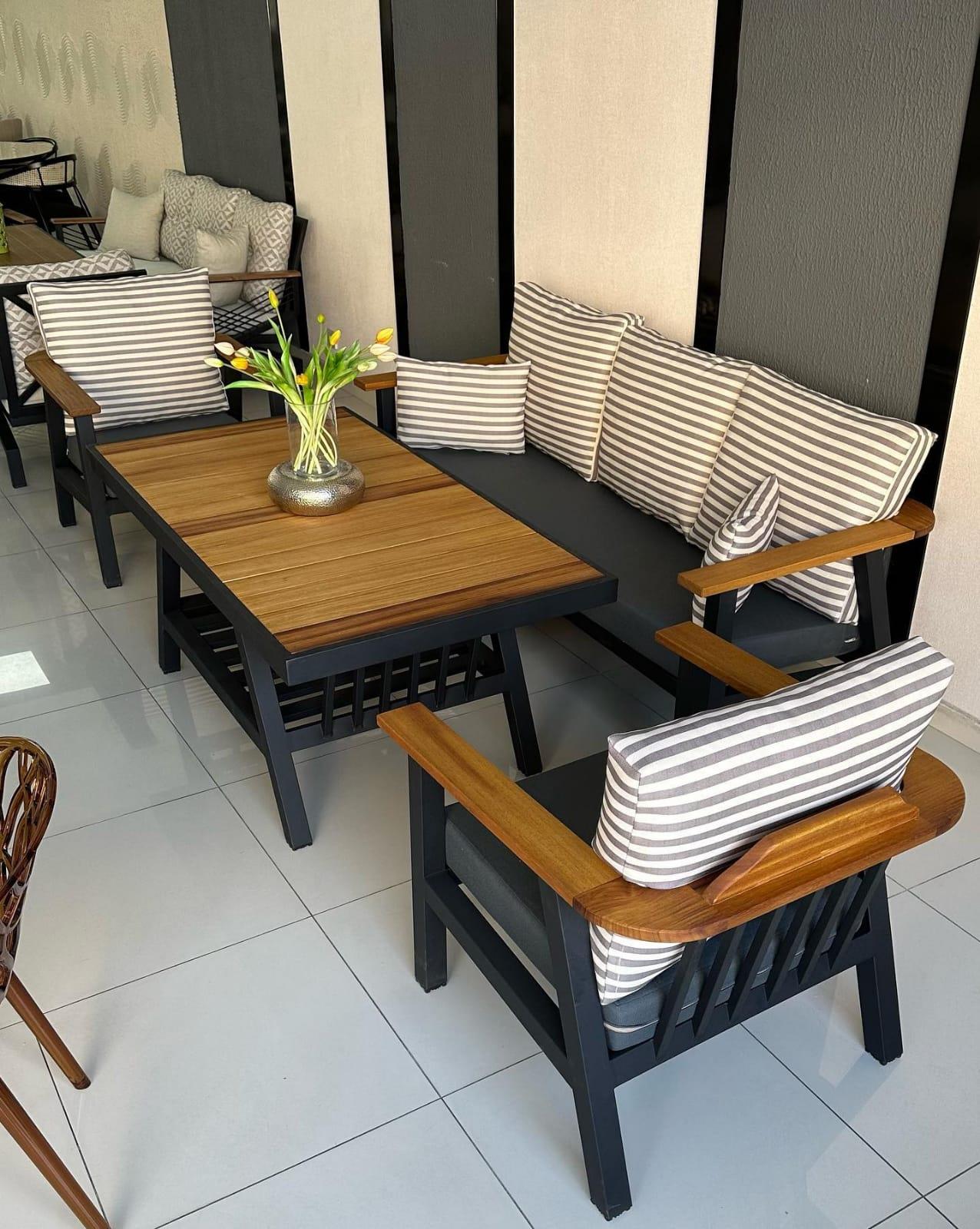 Best Garden Site Model Alüminyum Bahçe Koltuk Takım 3+1+1+ Masa