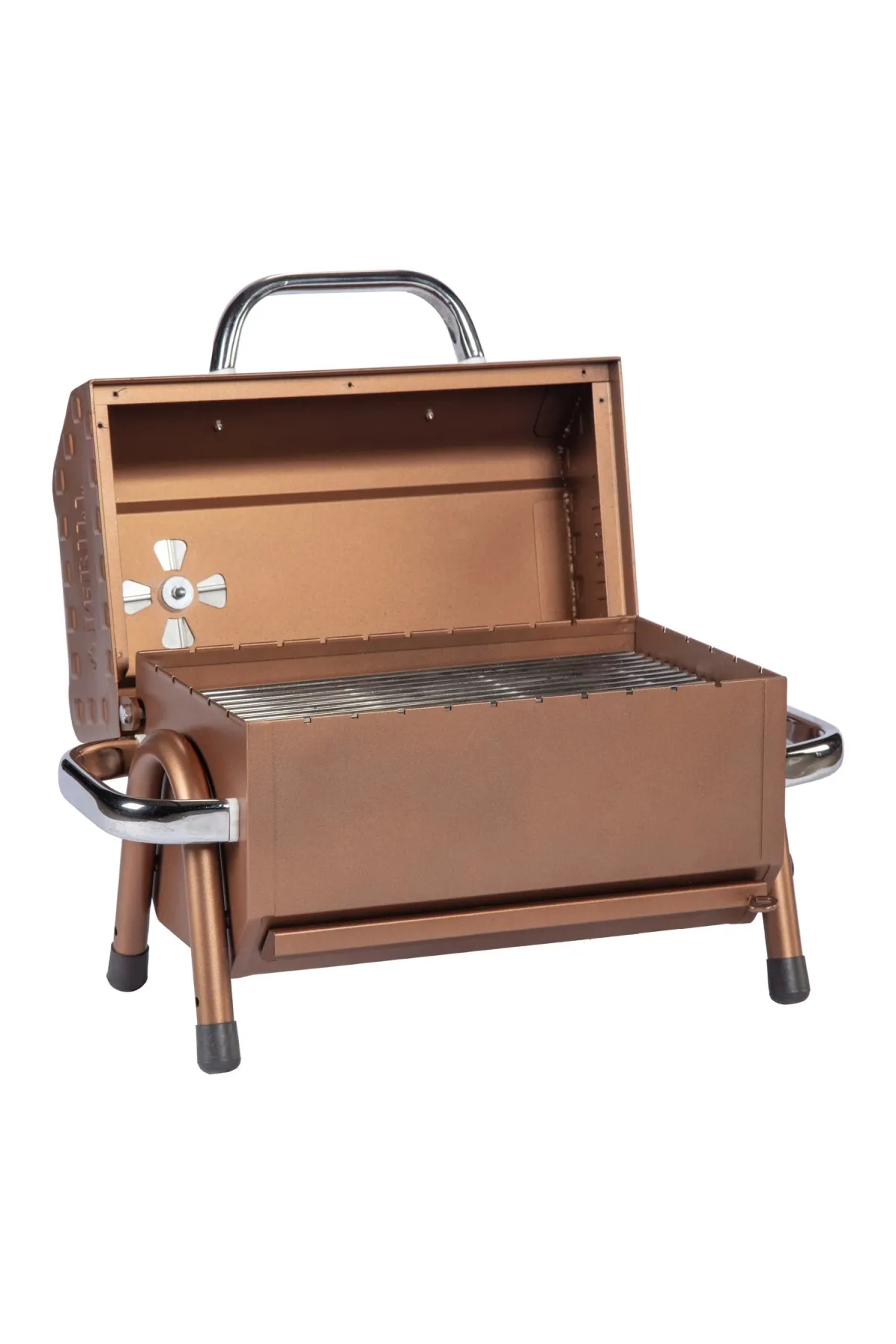 IGRILL 402 Teflon Kaplamalı Kömürlü Mangal 4-6 Kişilik Ayaklı Barbekü Seti