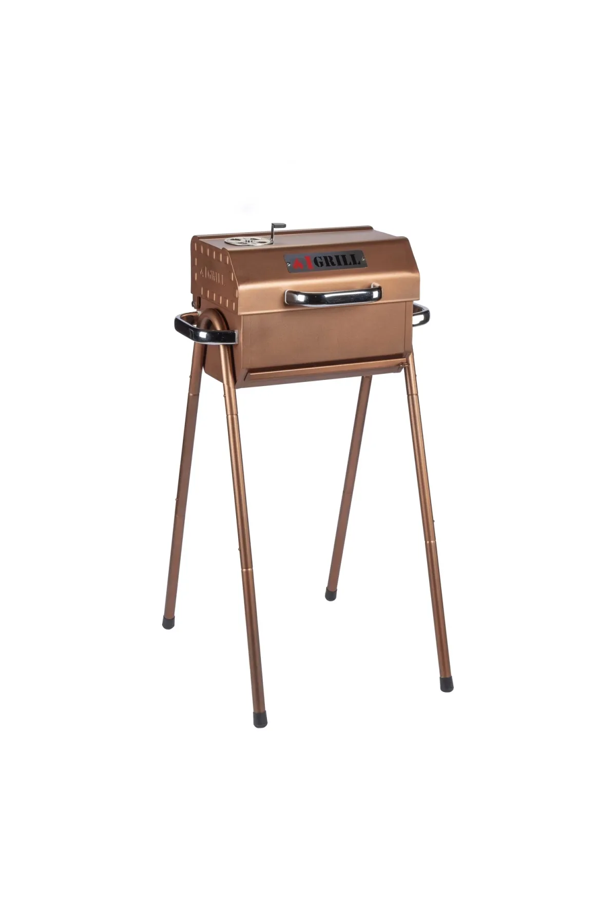 IGRILL 402 Teflon Kaplamalı Kömürlü Mangal 4-6 Kişilik Ayaklı Barbekü Seti