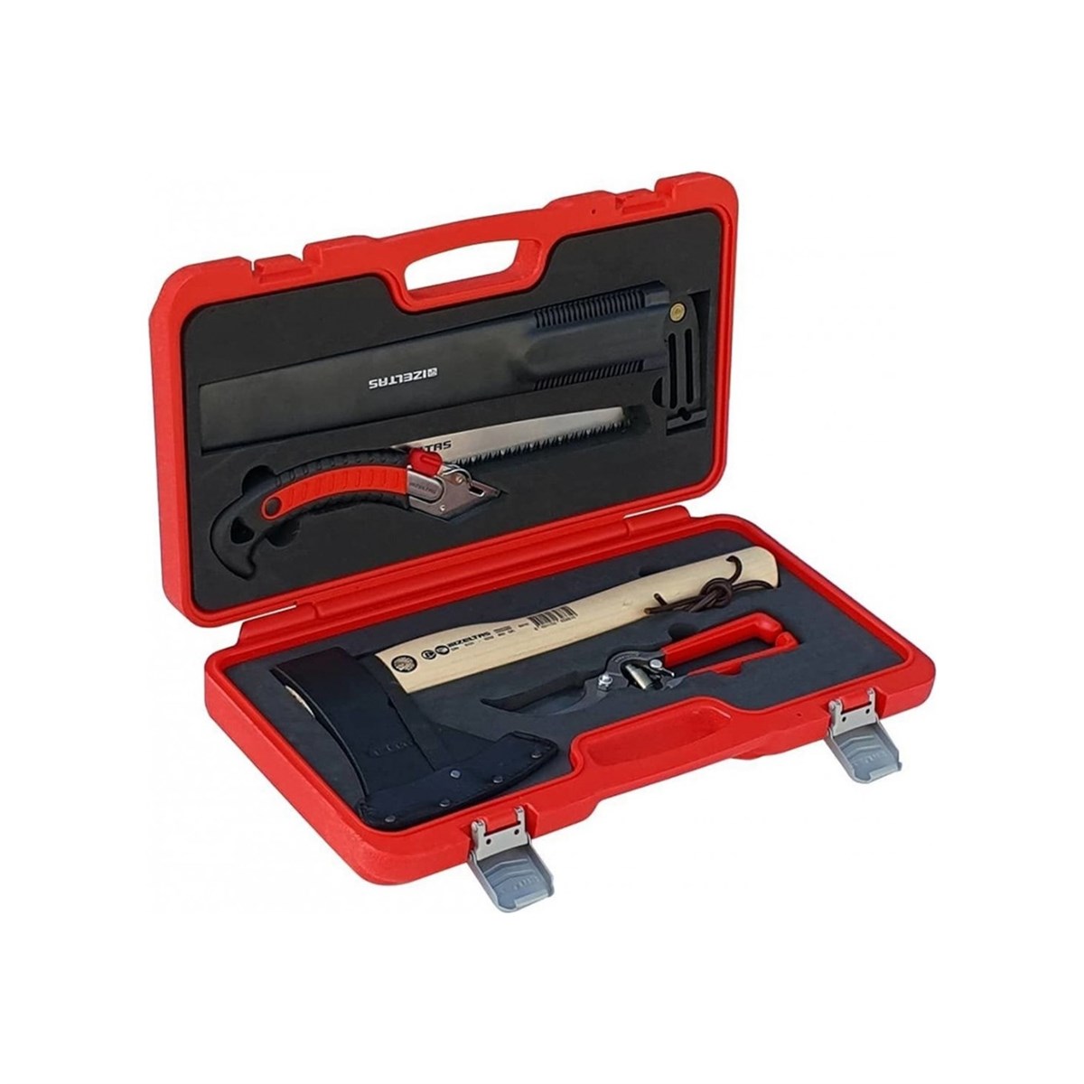 İzeltaş 3 Parça Doğada Seti Nacak/Balta-Bağ Makası-Dal Budama Testeresi 8786001003