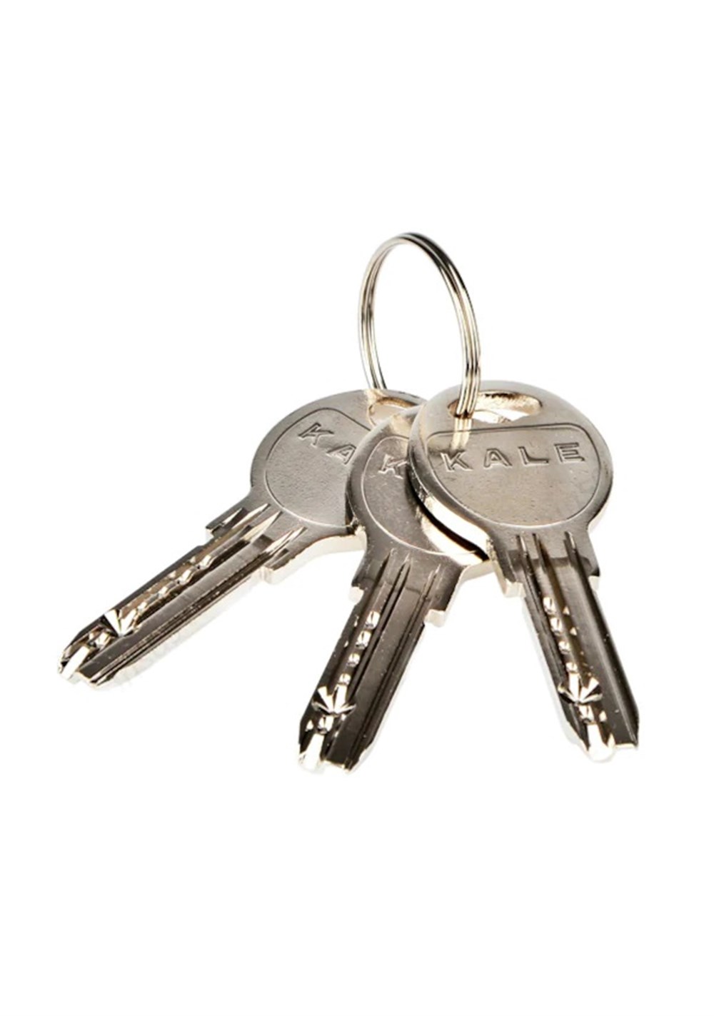 Kale 164 SNC 68mm Sistem Silindirli Barel Kapı Kilidi Nikel 3 Anahtarlı