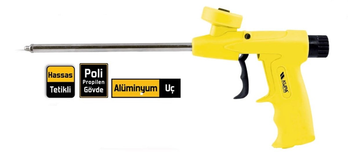 Kupa Köpük Tabancası Alüminyum Uç Hızlı Performans