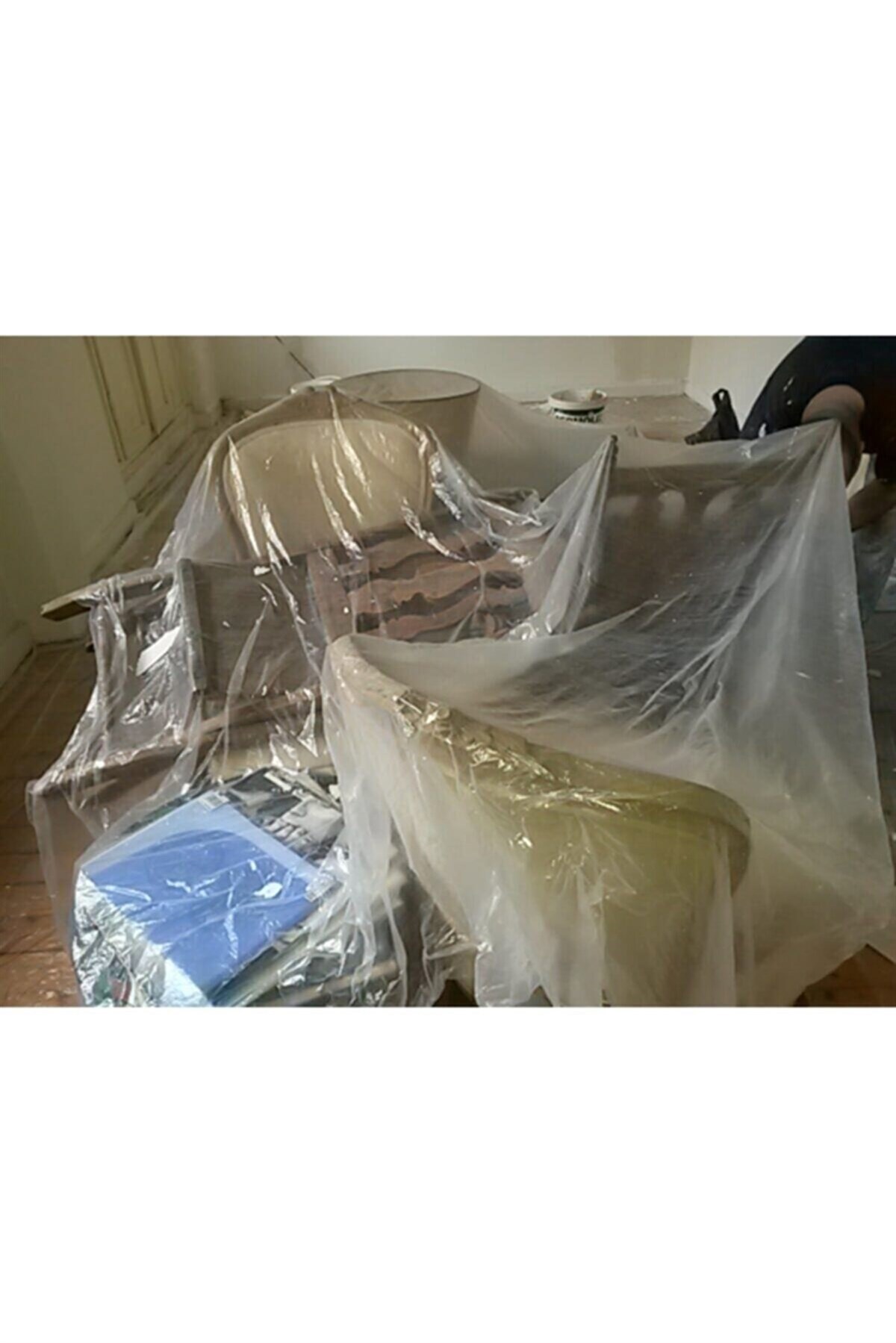 Nalburun 20 M2 Şeffaf Yer Zemin Koruyucu Hışır Örtü 