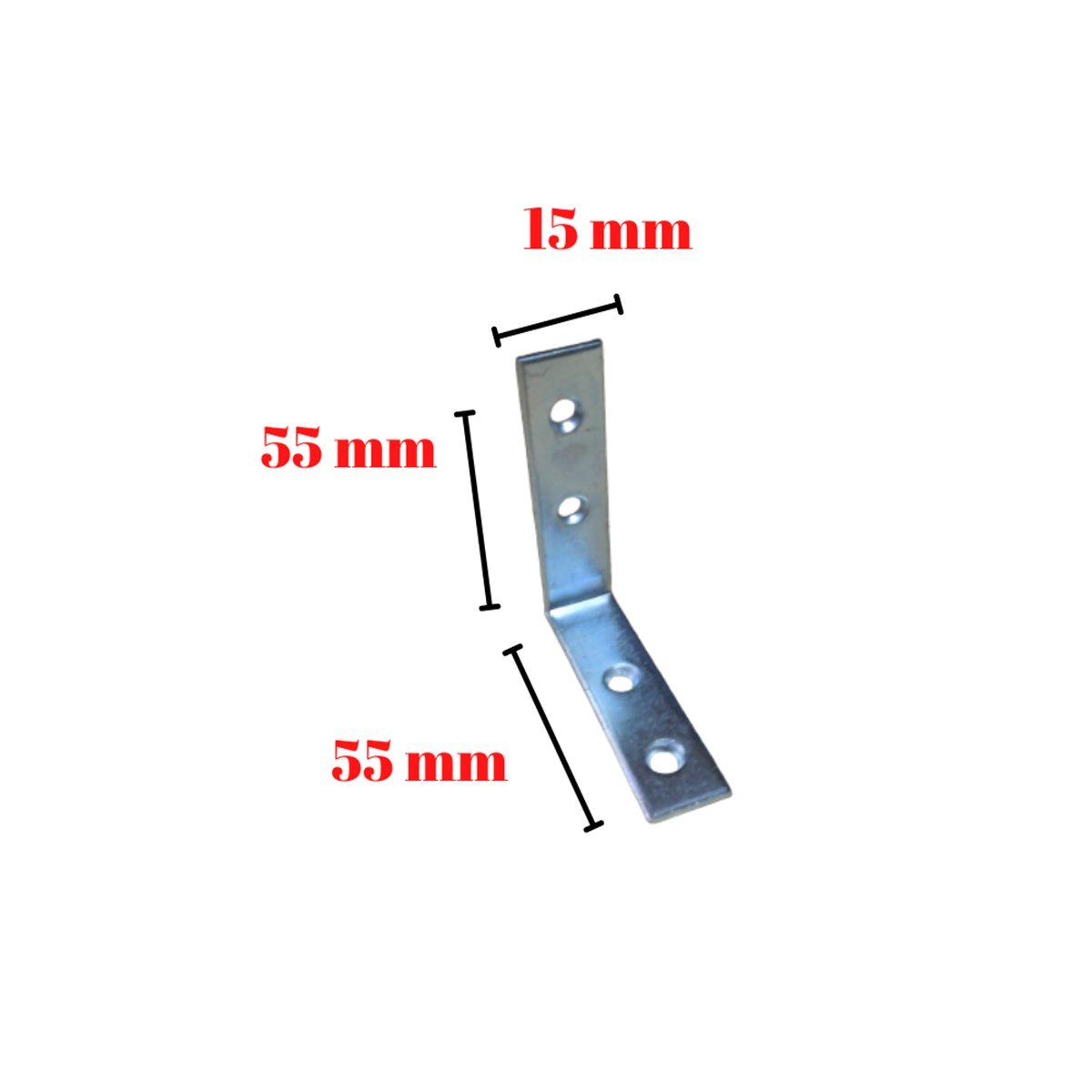 Nalburun L Gönye Bağlantı Birleştirme Aparatı 1,8X15x55x55 mm 1 Adet
