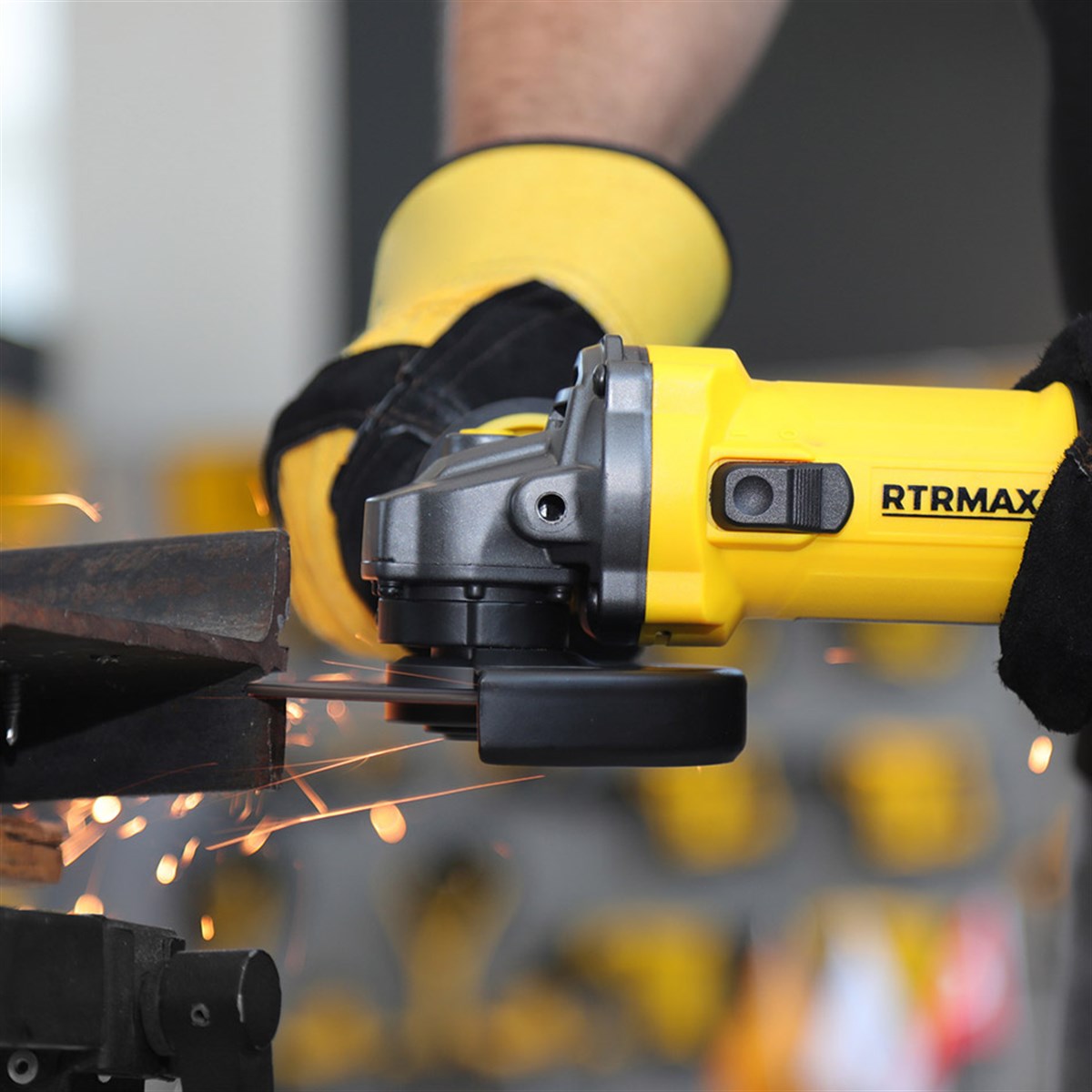 RTM1080 Rtrmax  Elektrikli Avuç Taşlama Makinası 115 Mm 750 W