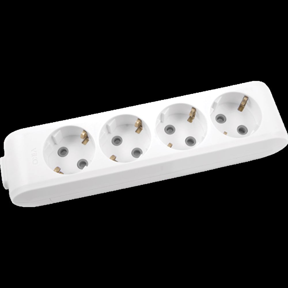 Viko Multi-Let Dörtlü Priz Topraklı Çocuk Korumalı Klemensli Kablosuz