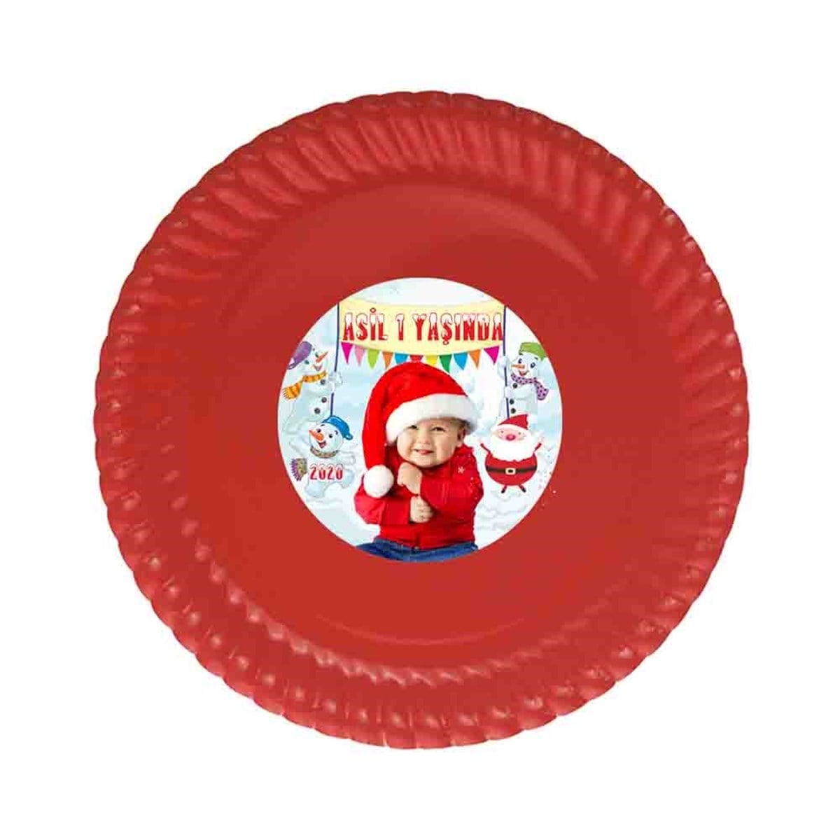 1 Yaş Hatırası Yılbaşı Tabak 