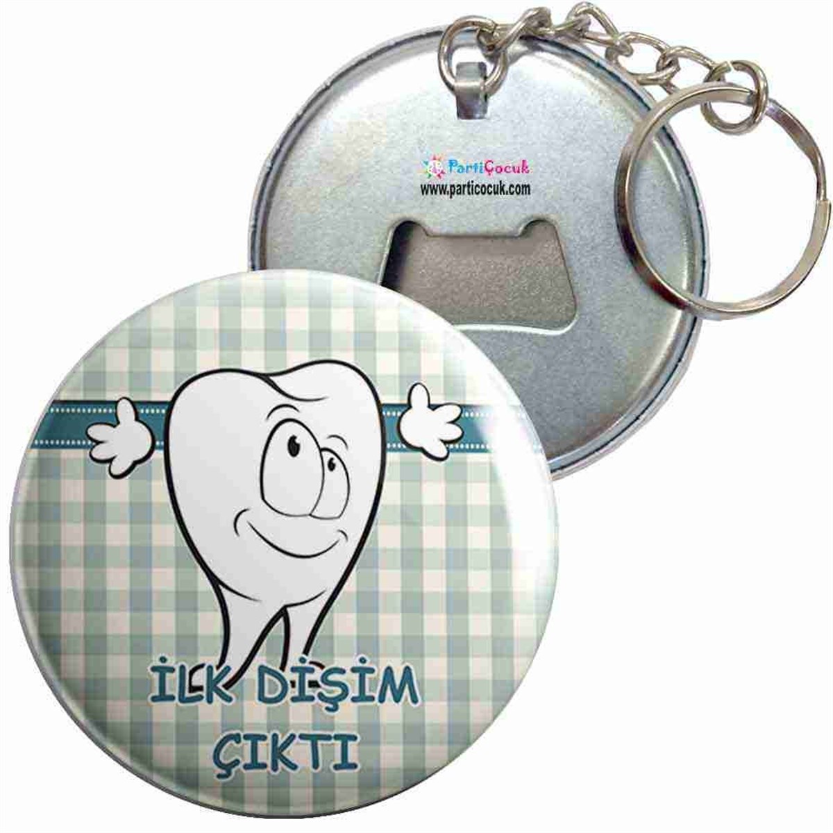 Anahtarlıklı Açacak Diş Buğdayı 6 Parti Çocuk 