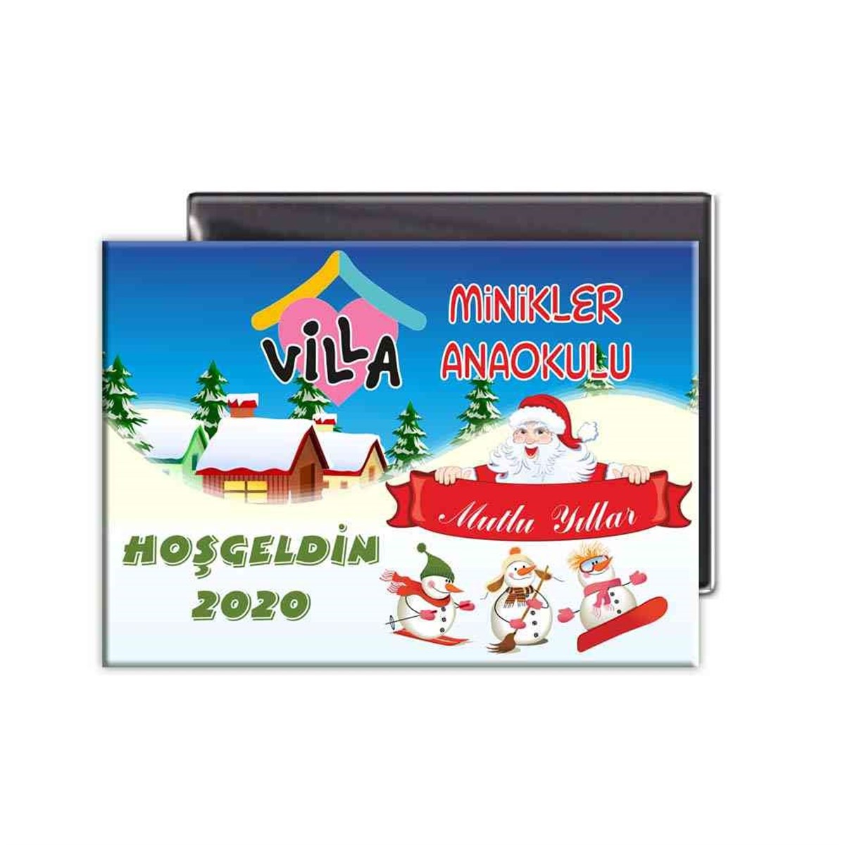 Anaokulu Yılbaşı Tema  Magnet 