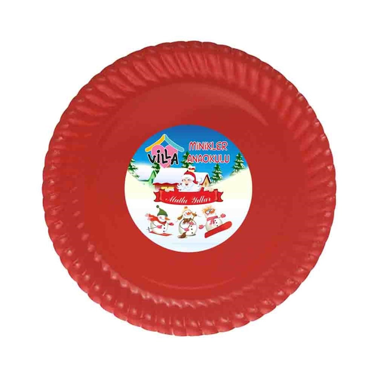 Anaokulu Yılbaşı Tema Tabak 
