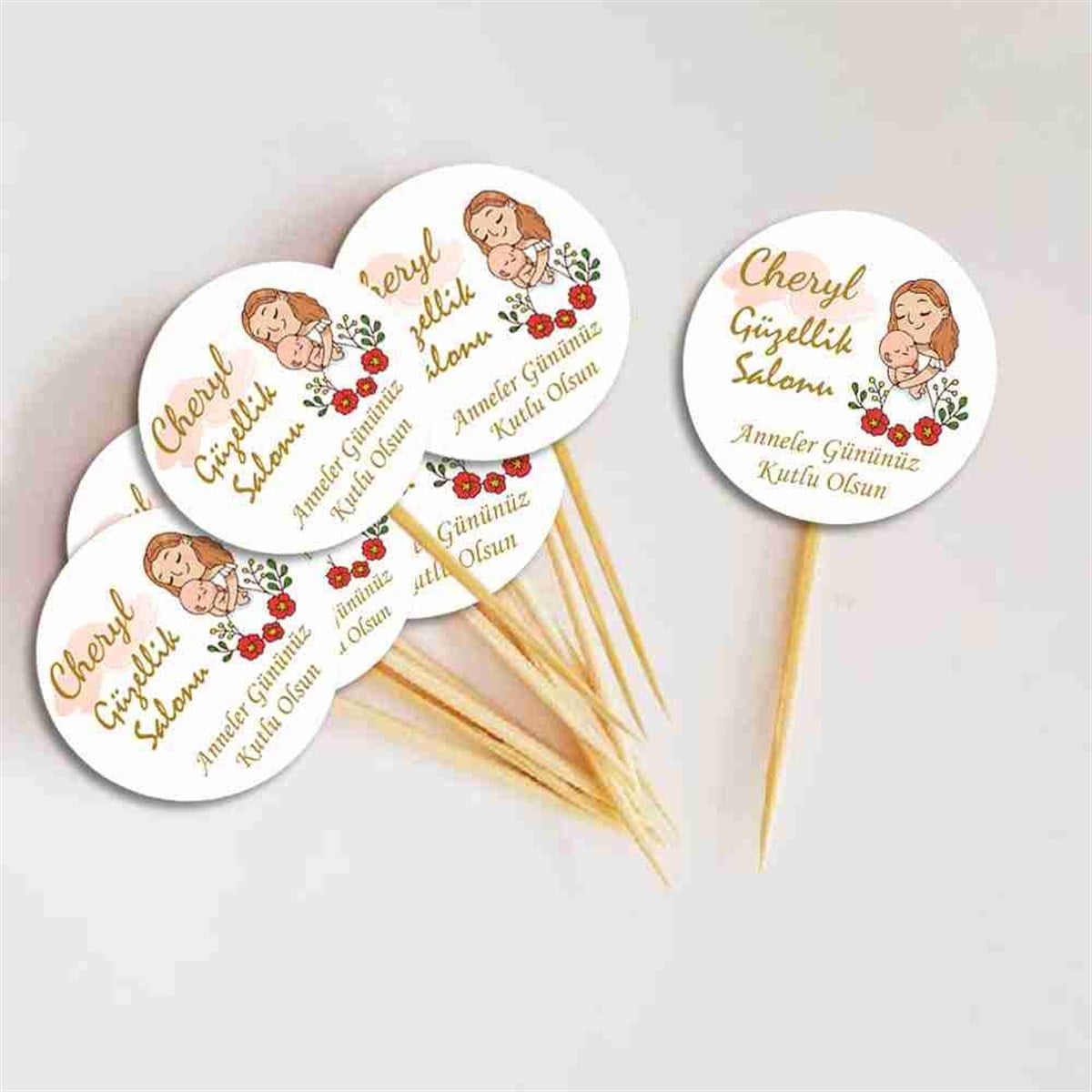Anneler Günü Cupcake Kürdanı 