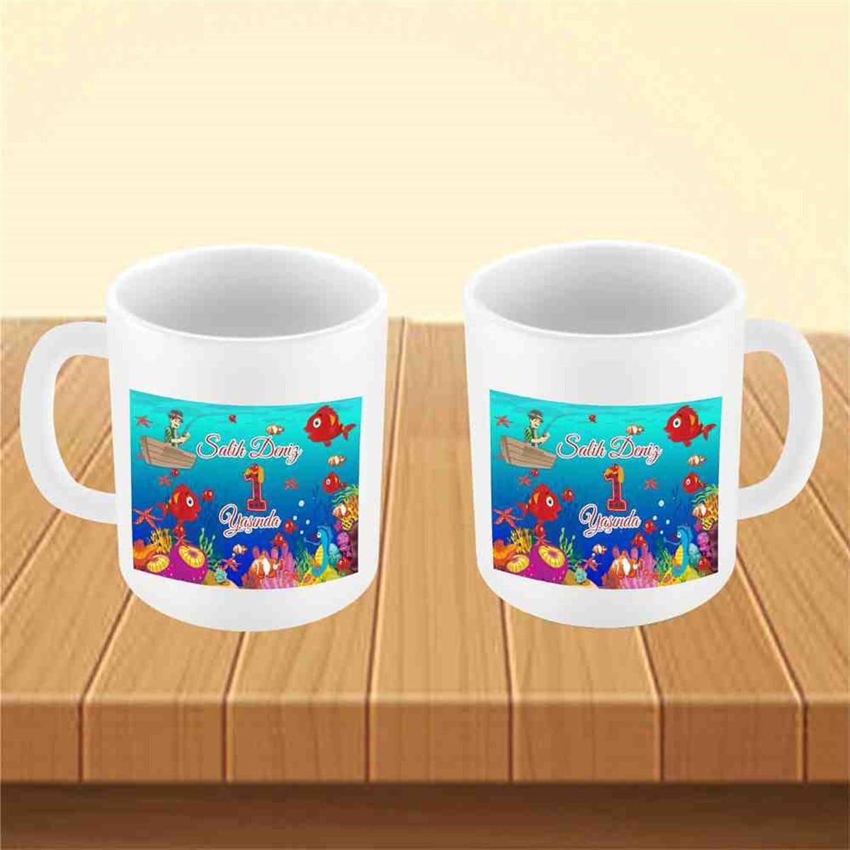 Deniz Atı Balık  Konsept Kupa Bardak Mug  