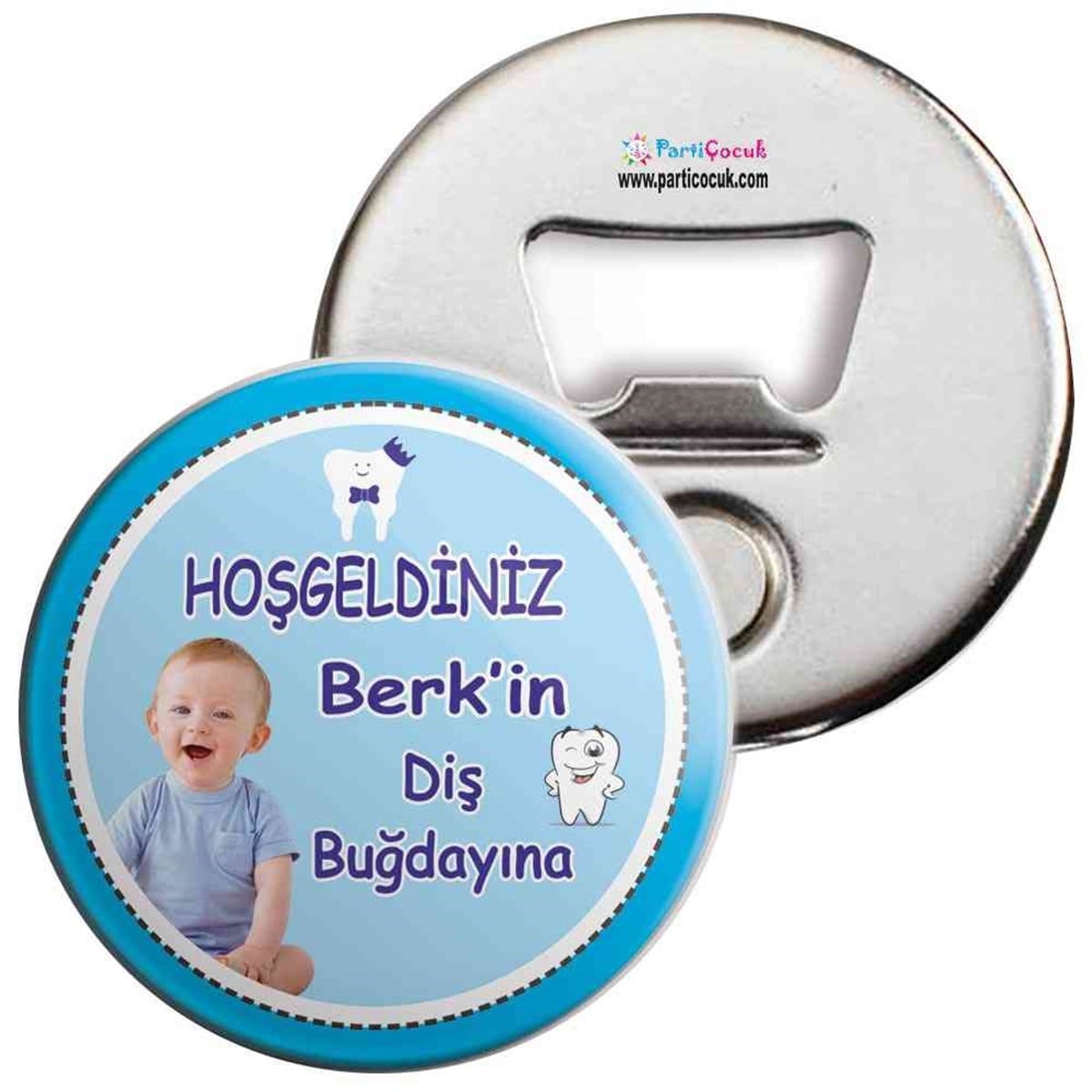 Diş Buğdayı Mavi Taçlı Diş Açacaklı Magnet 