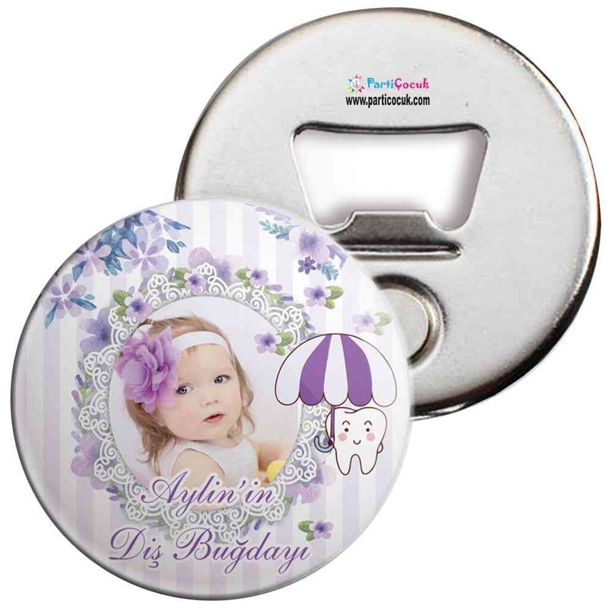 Diş Buğdayı Pembe Tatlı Diş Temalı Açacaklı Magnet 