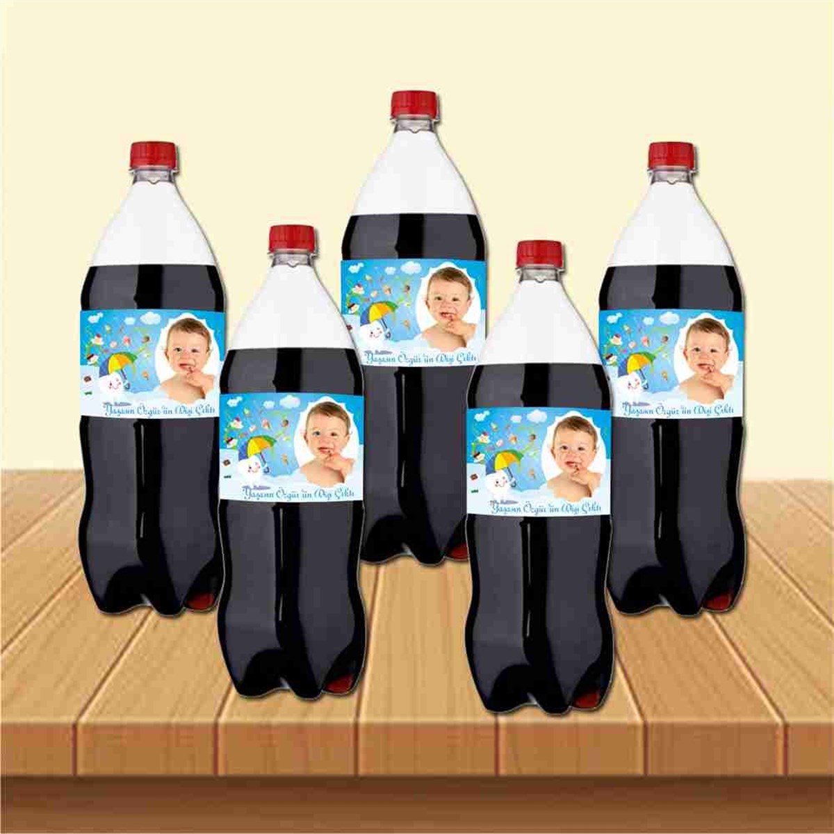 Diş Buğdayı Şemsiyeli Cola Şisesi Bandı 