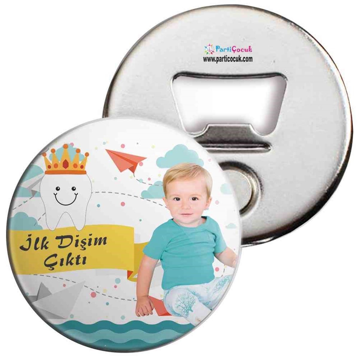 Diş Partisi Kağıt gemi Temalı Açacaklı Magnet 