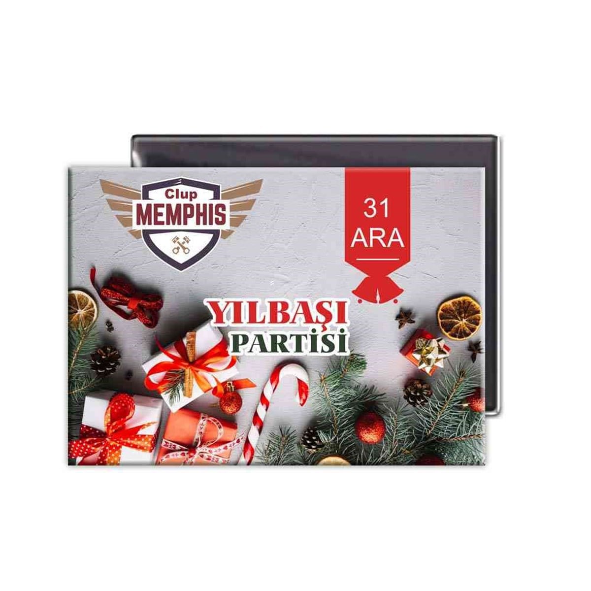 Esprili Yılbaşı Hediye Magnet 