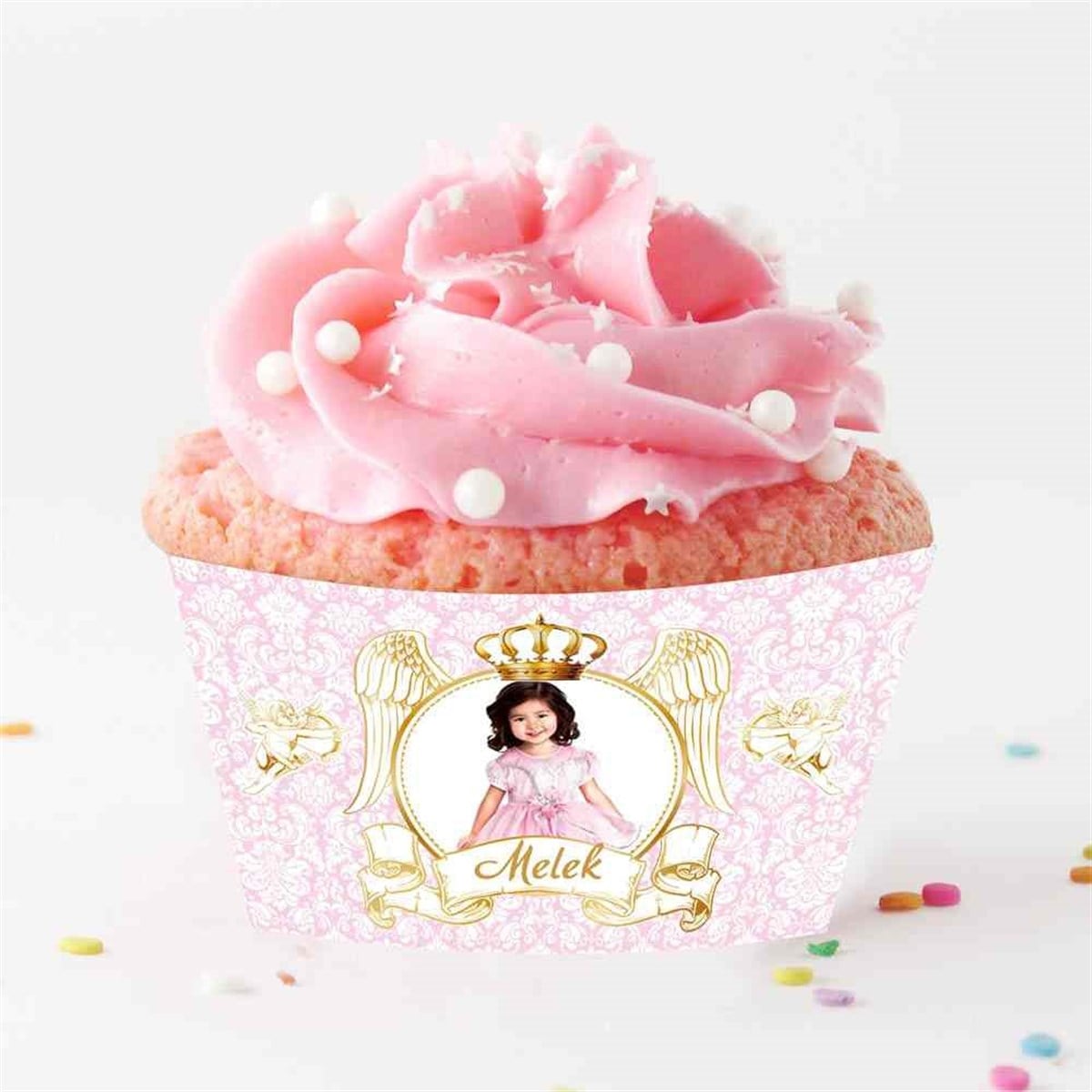 Gold Melek Cupcake Sargısı  