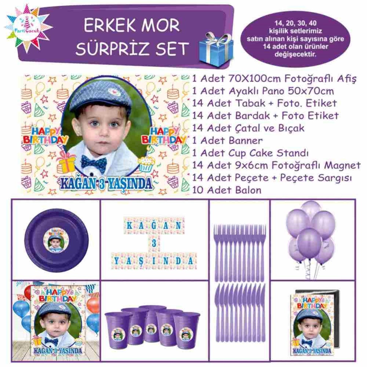 Hediye Paketi Tema Süpriz Set 