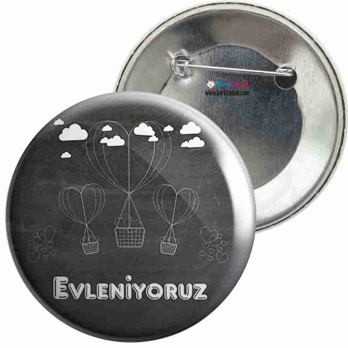 İğneli Metal Rozet Evlilik 15 Parti Çocuk  
