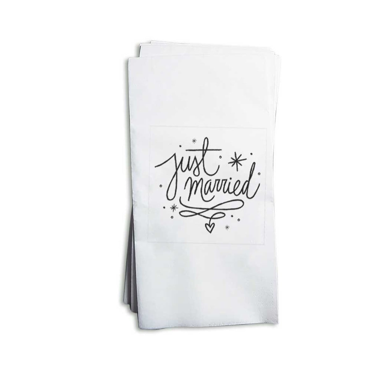 Just Married Peçete Baskı 