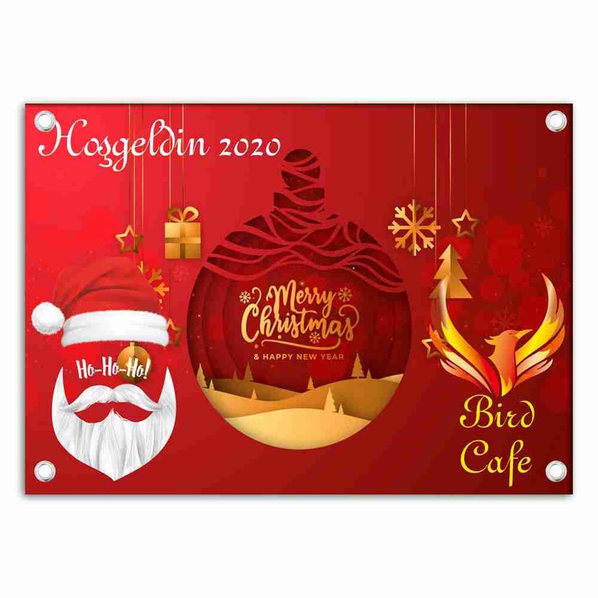 Kafe Yılbaşı Parti Afiş 
