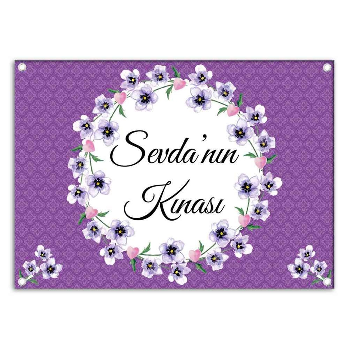 Kına Masa Süslemesi Arka Fon 