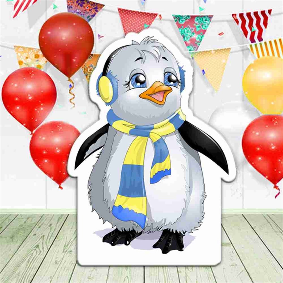 Kış Konsepti Penguen Pano 