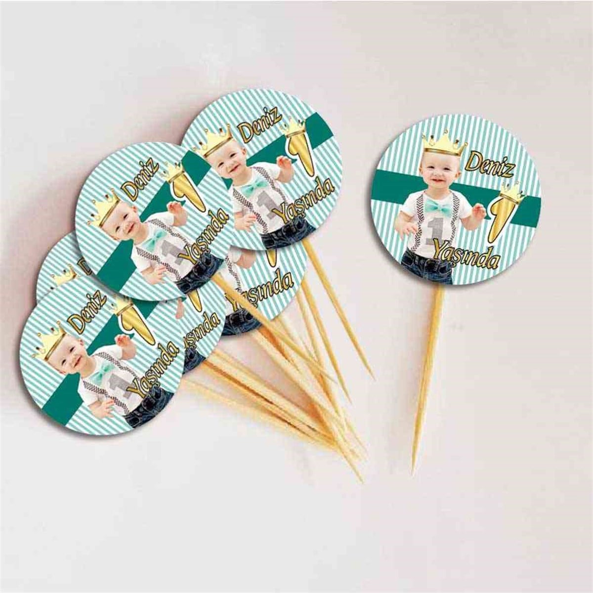 Kral Tacı Konsepti Kürdan Cupcake 