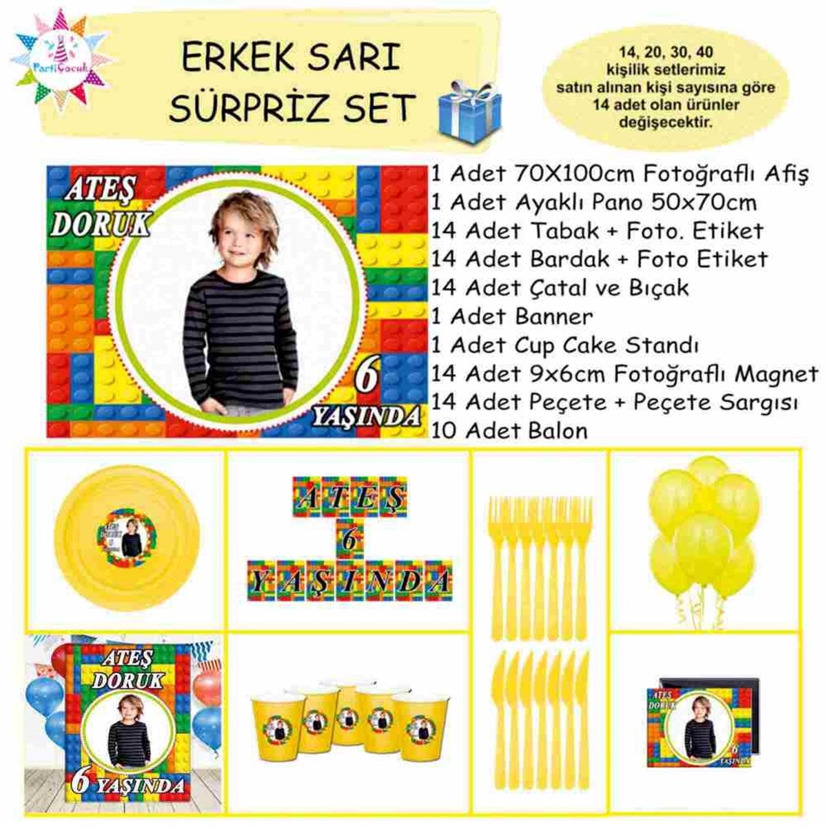 Lego Parti Malzemeleri Süpriz Set 