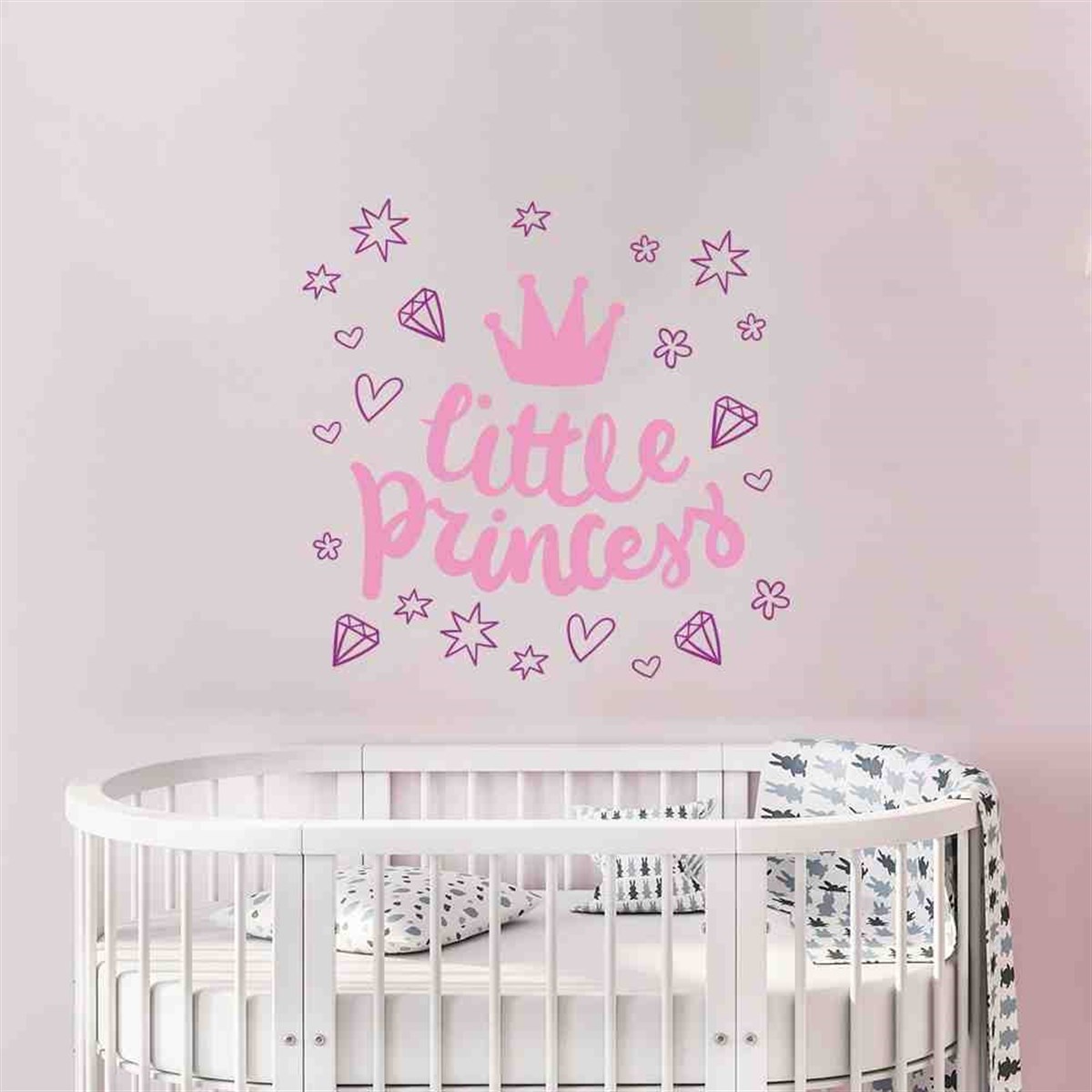 Little Princess Bebek Odası Duvar Süsleme Etiket 