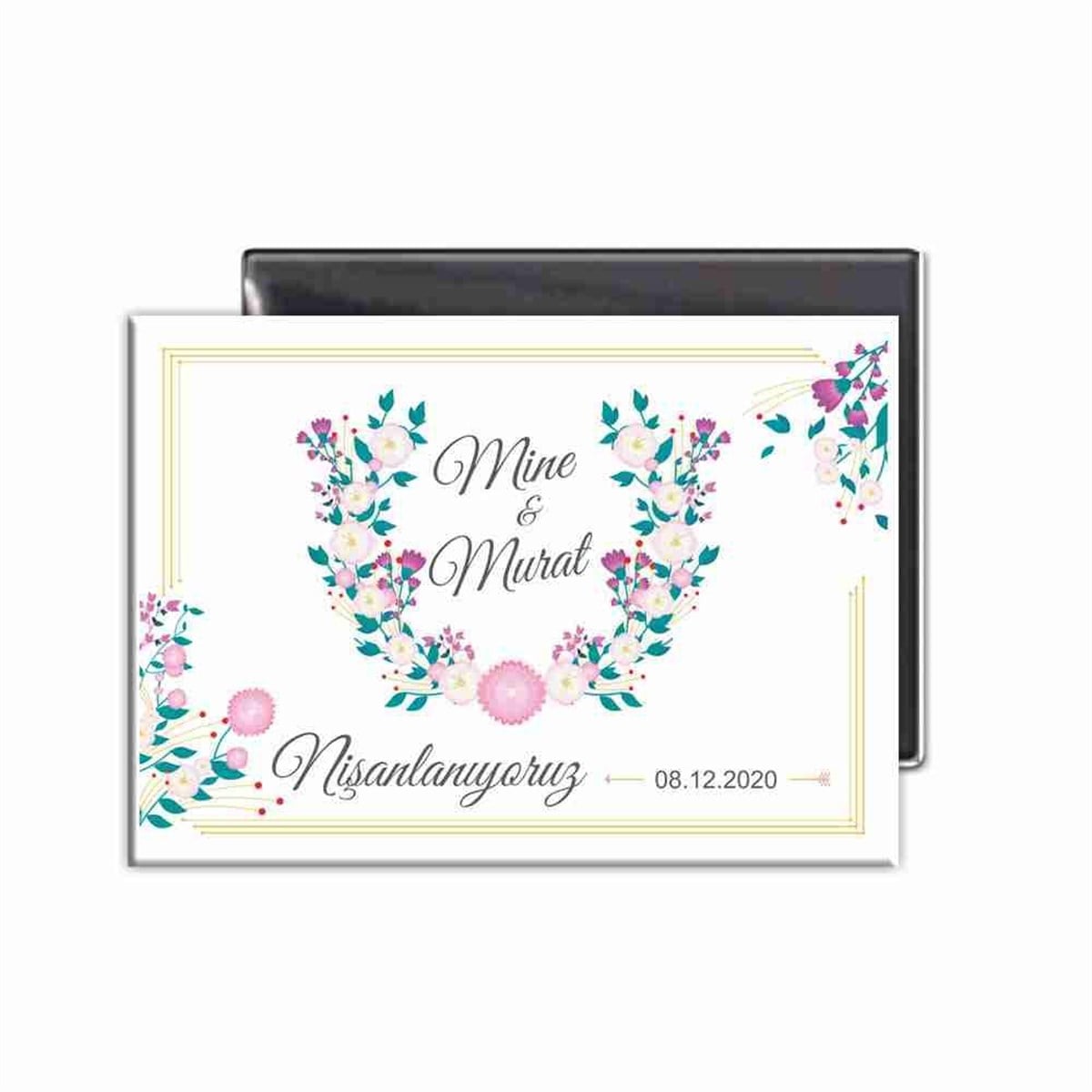 Magnet Nişan temalı Kişiye Özel 
