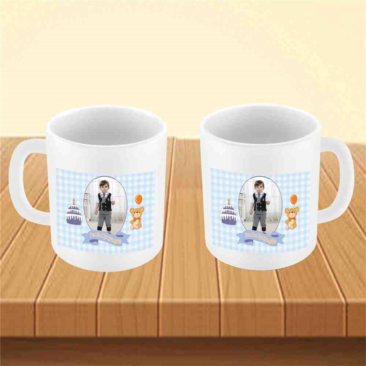Mavi Ayıcıklı Konsept Kupa Bardak Mug  