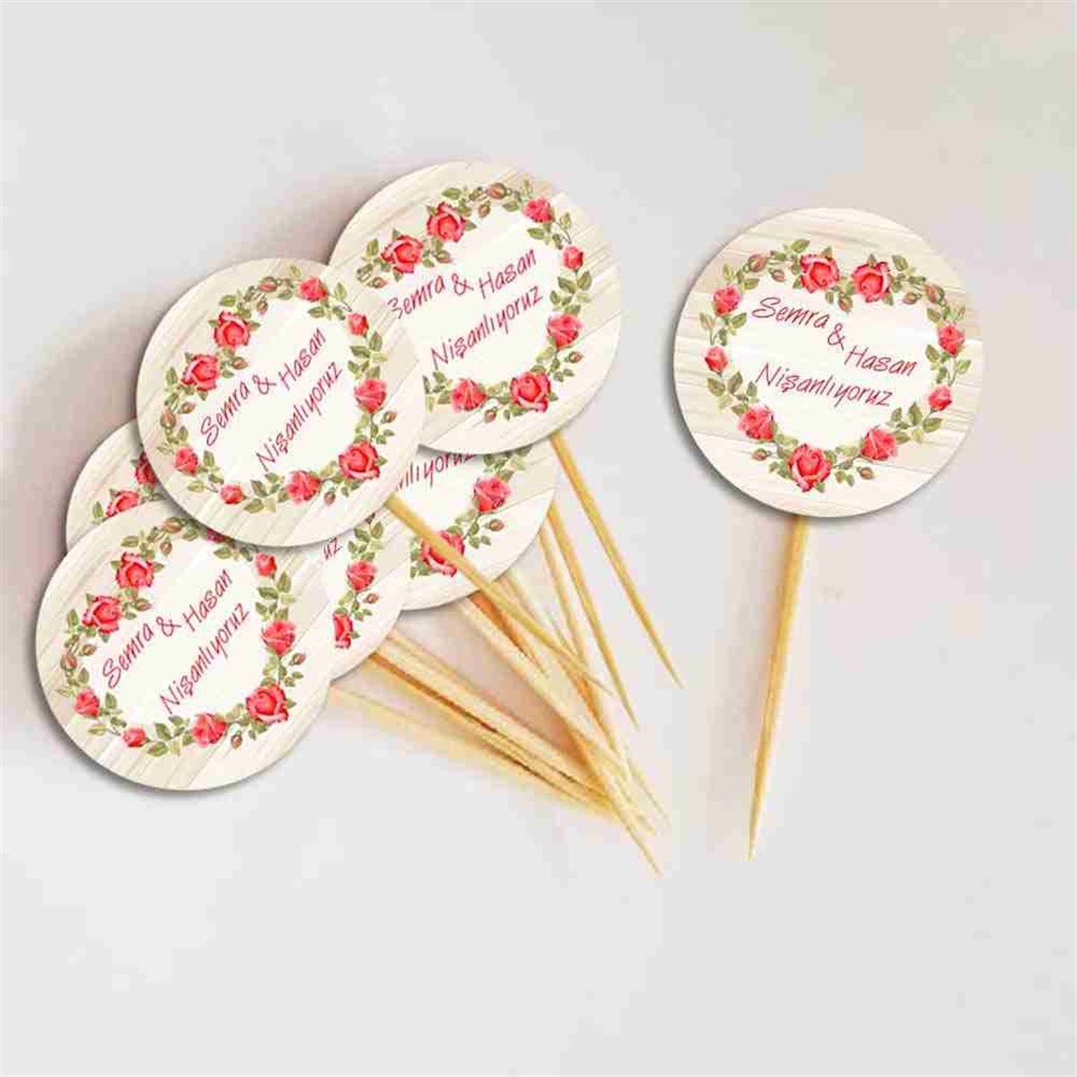 Nişan Cupcake Süs 
