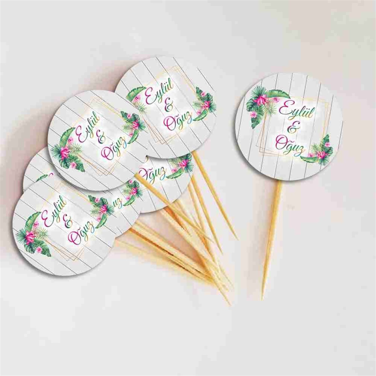 Nişan Konsepti Cupcake Kürdan 