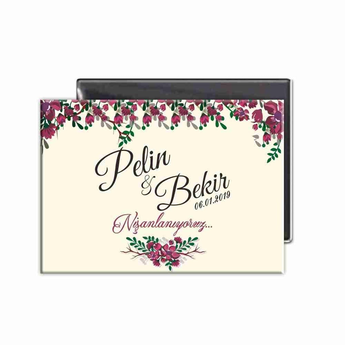 Nişan Temalı Magnet Kırık Beyaz 