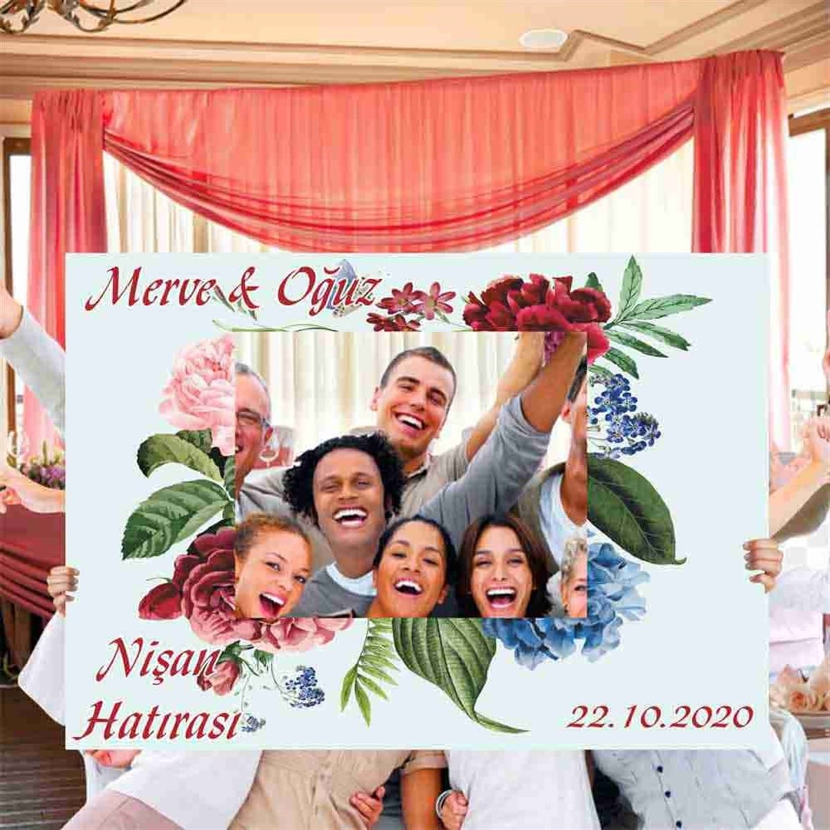 Nişan Temalı Selfie Hatıra Çerçeve 