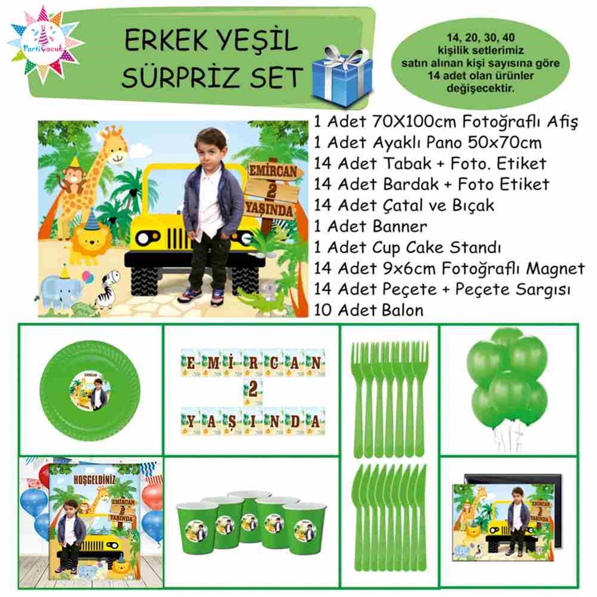 Orman Hayvanları Safari Konsept Süpriz Set 
