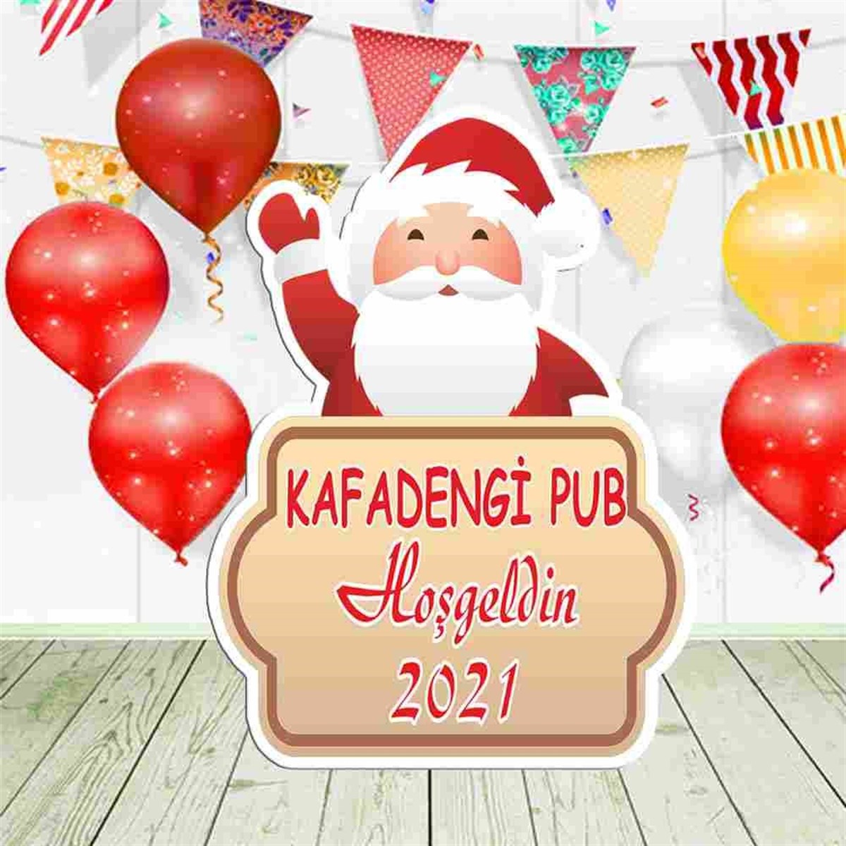 Pub Yılbaşı Konsept Mıknatıslı Figür Pano 