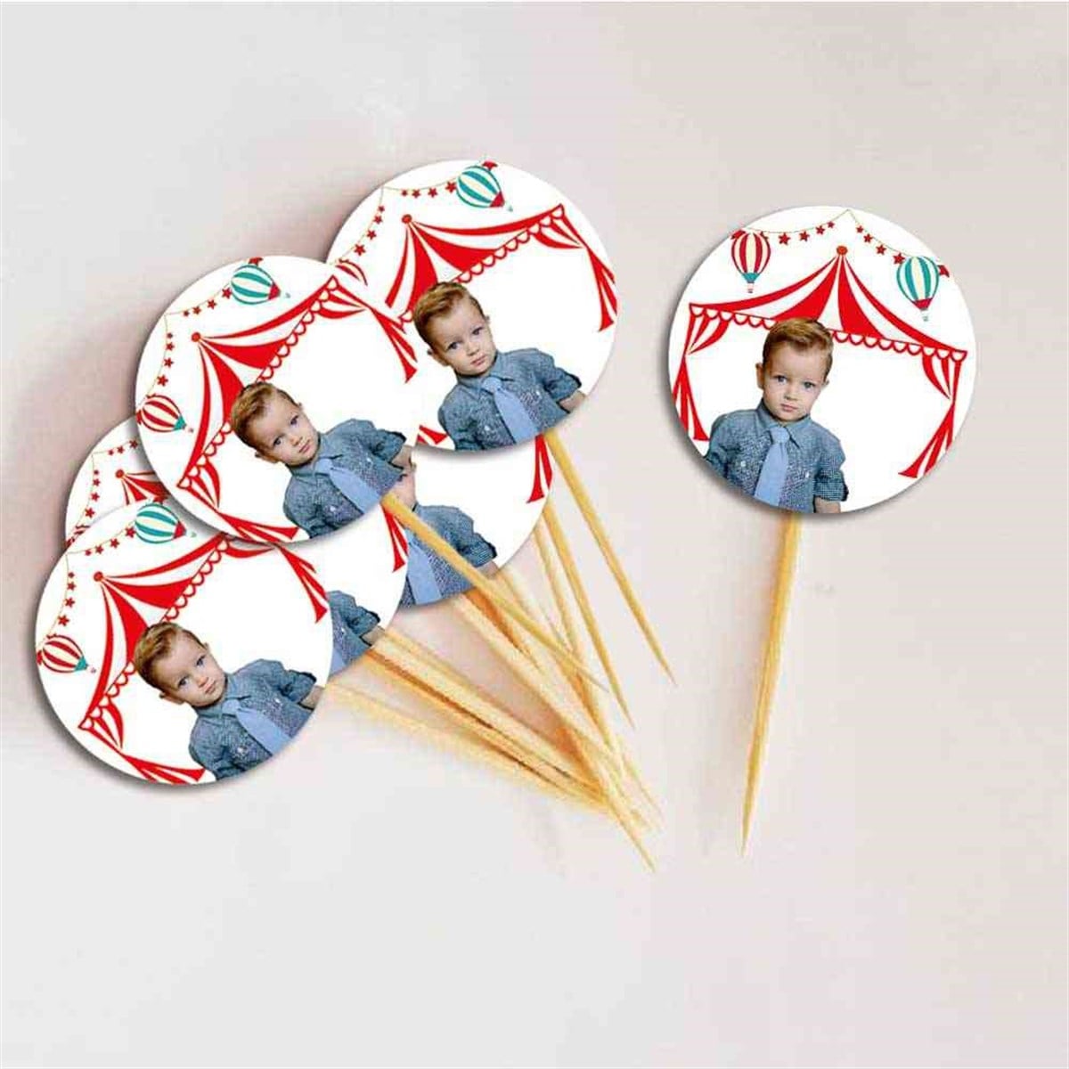 Sirk Konsepti Kürdan Cupcake 